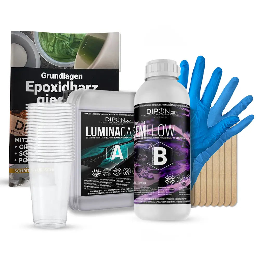 Mega-Deal: Epoxidharz Starter-Set Klein – für erste Projekte (Bestseller für Anfänger) (LuminaCast)