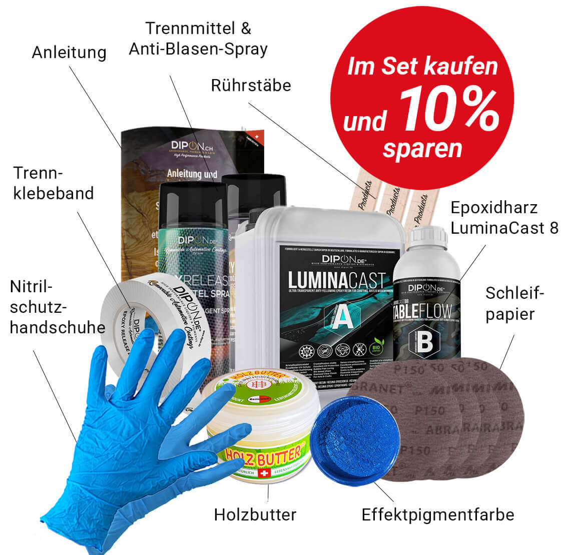 Mega-Deal: Epoxidharz Kreativ-Set Servierbrett (Cutting Board)