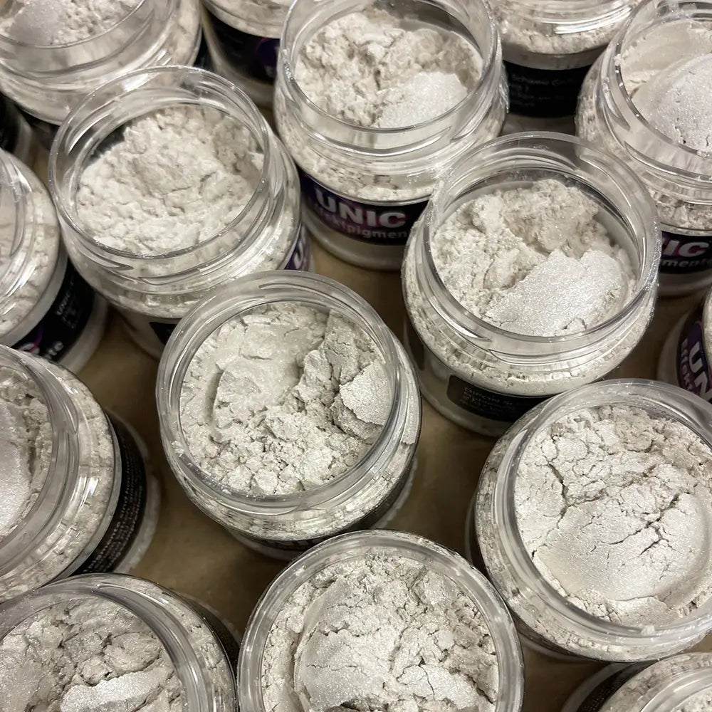 Effektpigment Polarweiss mit Glitzer