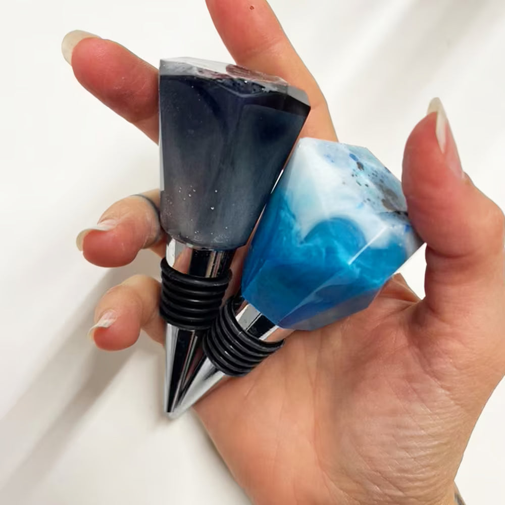 Silikonform und Module als Flaschenverschlüsse