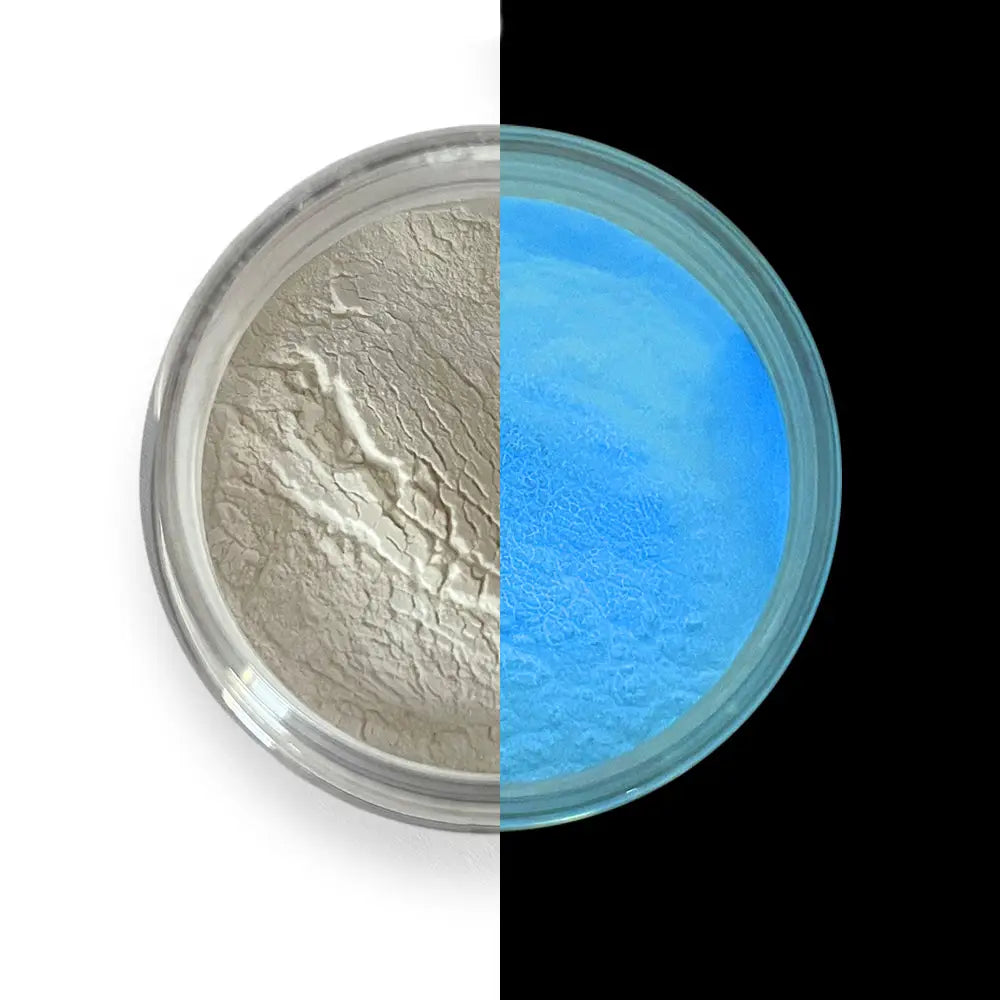 Glow in the Dark Pigment – Sky-Blue (leuchtet blau)