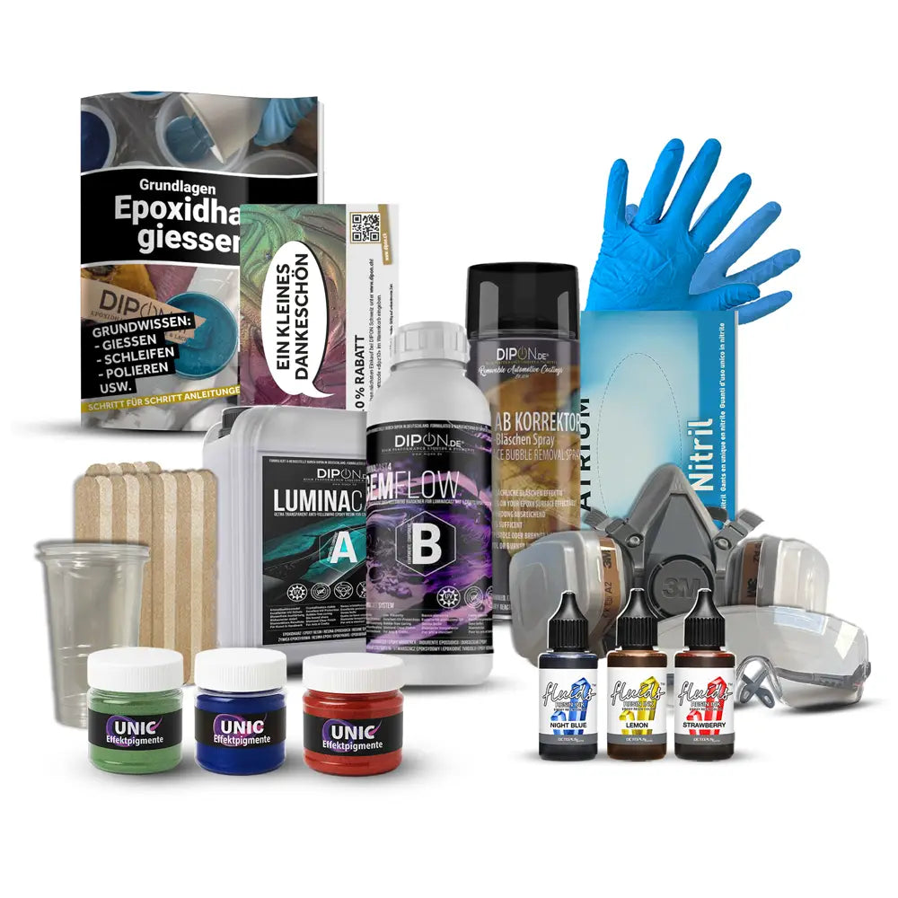 Mega-Deal: Epoxidharz Starter-Set Medium – ideal für kreative Experimente (LuminaCast)