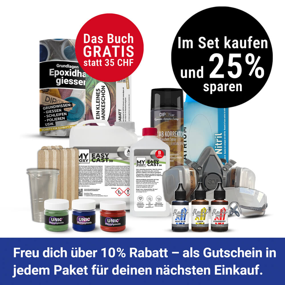 Mega-Deal: Epoxidharz Starter-Set Medium – ideal für kreative Experimente