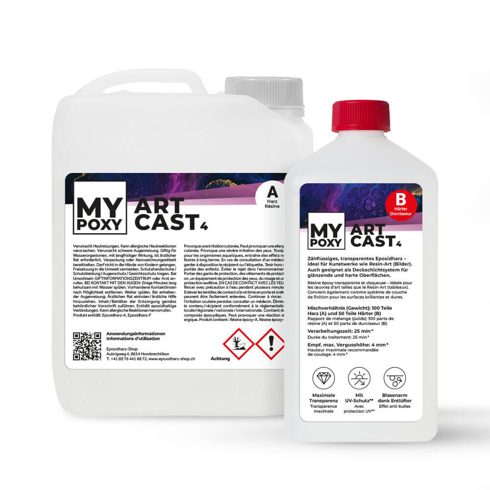MYPOXY ArtCast 4 – Kunstwerke (Bilder), Wellentechnik, Deckschichten (TopCoats)