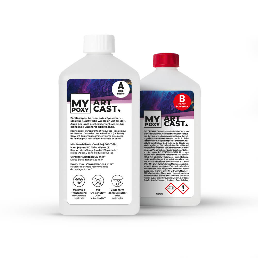 MYPOXY ArtCast 4 – Kunstwerke (Bilder), Wellentechnik, Deckschichten (TopCoats)