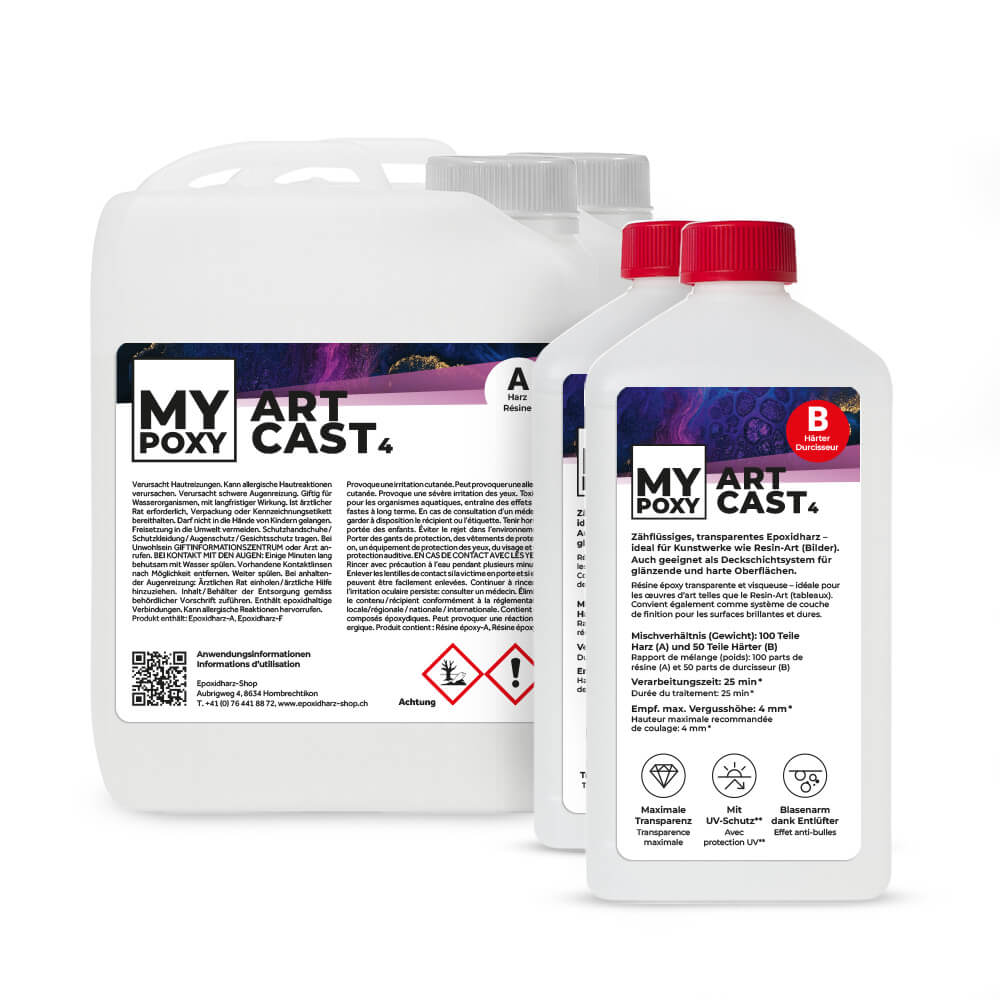 MYPOXY ArtCast 4 – Kunstwerke (Bilder), Wellentechnik, Deckschichten (TopCoats)