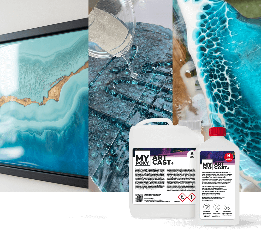 MYPOXY ArtCast 4 – Kunstwerke (Bilder), Wellentechnik, Deckschichten (TopCoats)
