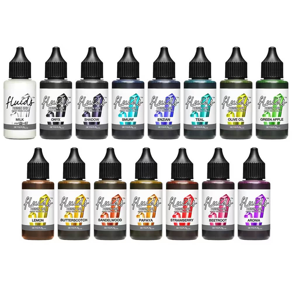 Einzelflaschen: Octopus Fluids Resin Ink (Alcohol Ink), 30 ml