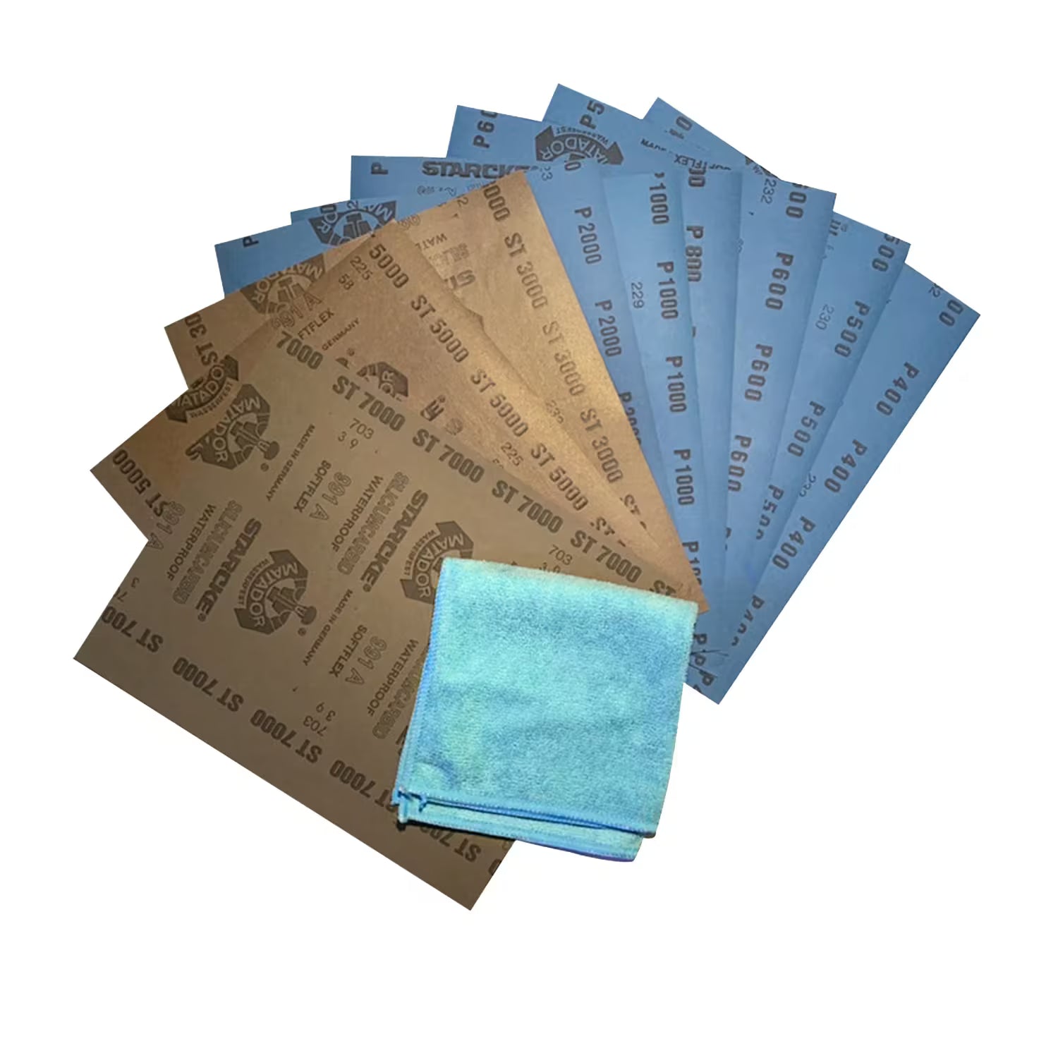 Epoxidharz Nassschleifpapier im Set