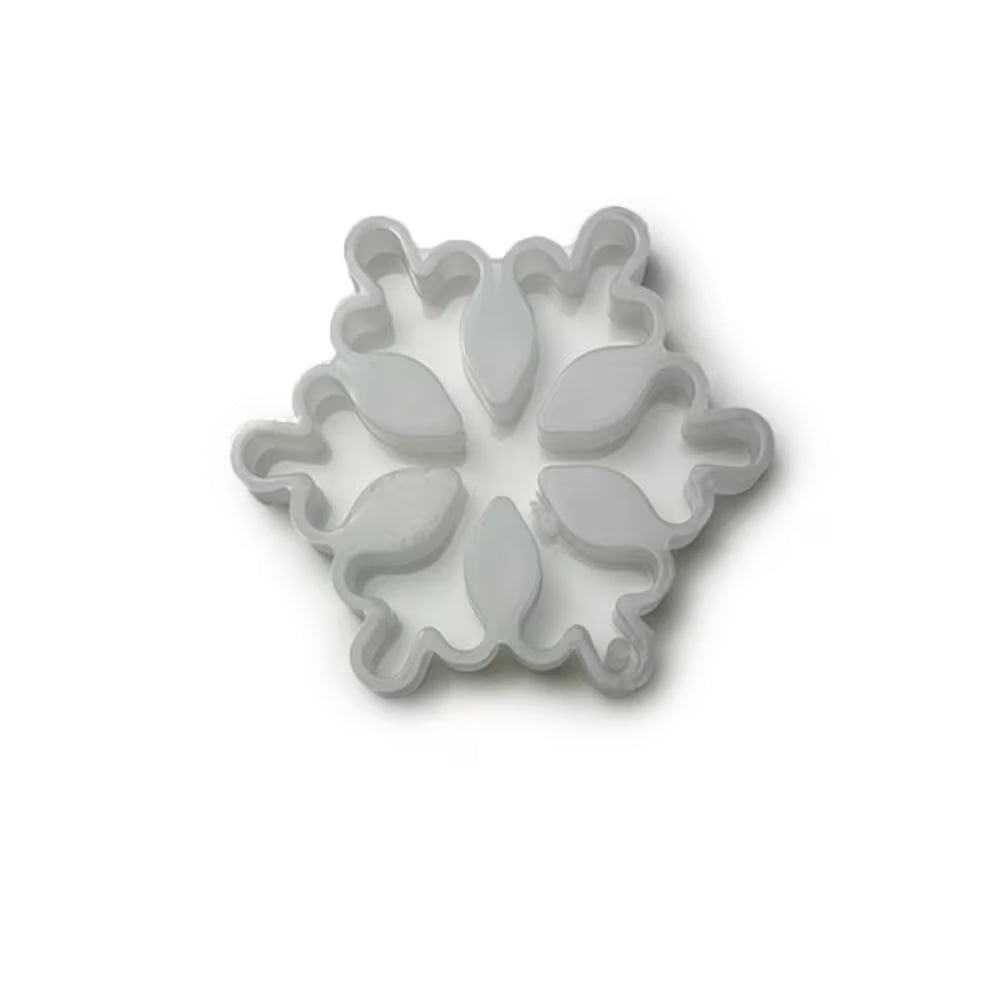 Silikonform Schneeflocke, 8 x 7 x 1.1 cm