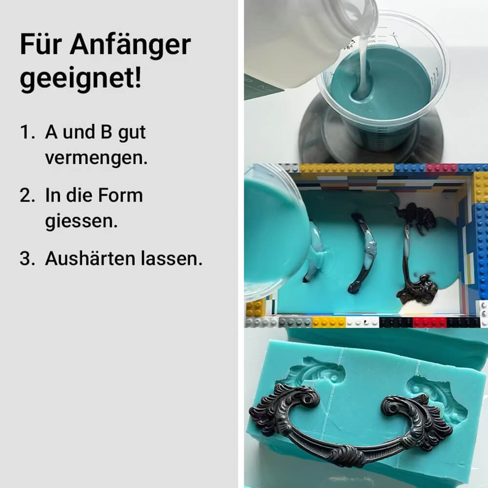 Silikon-Kautschuk-Abformsilikon 15A (weich), 2 kg