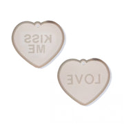 Silikonform Herz, LOVE & KISS ME