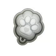Silikonform Pfote mit Herz