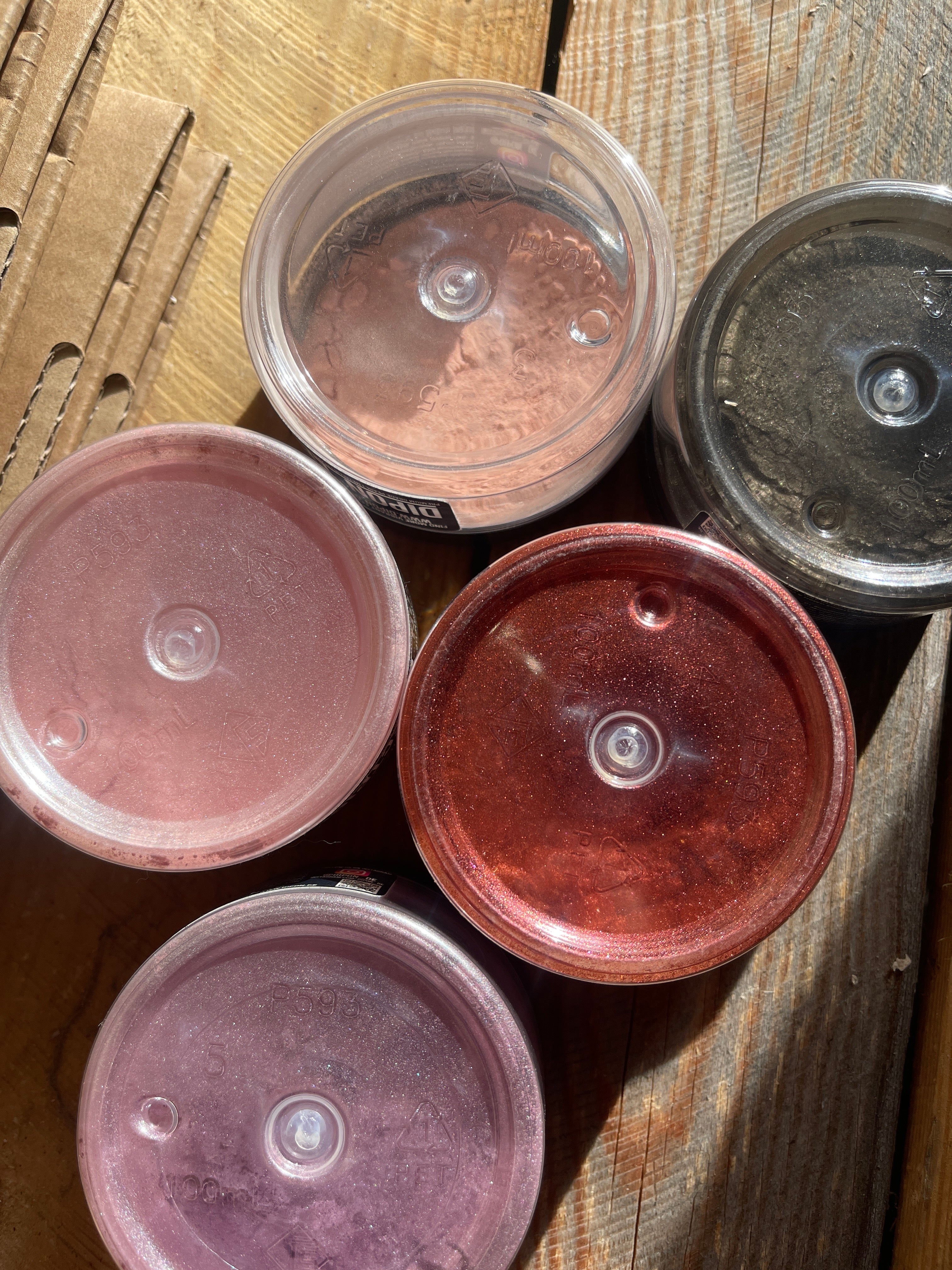 Restposten: Effektpigmente 5 Dosen a 25 g Inhalt (nr.24)