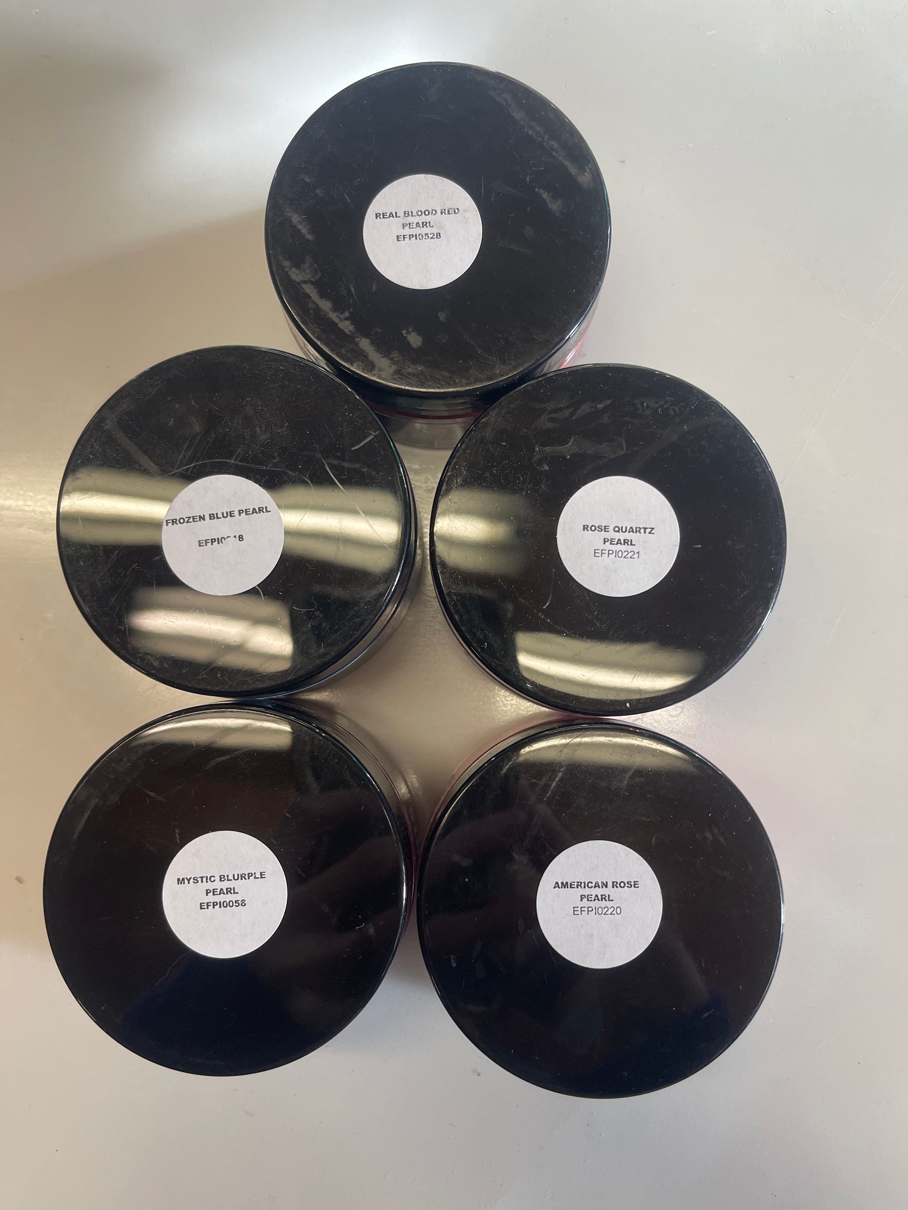 Restposten: Effektpigmente 5 Dosen a 25 g Inhalt (nr.22)