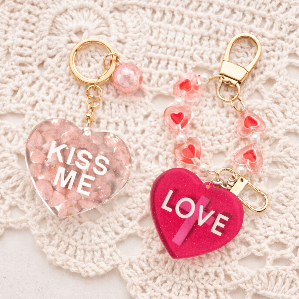 Silikonform Herz, LOVE & KISS ME