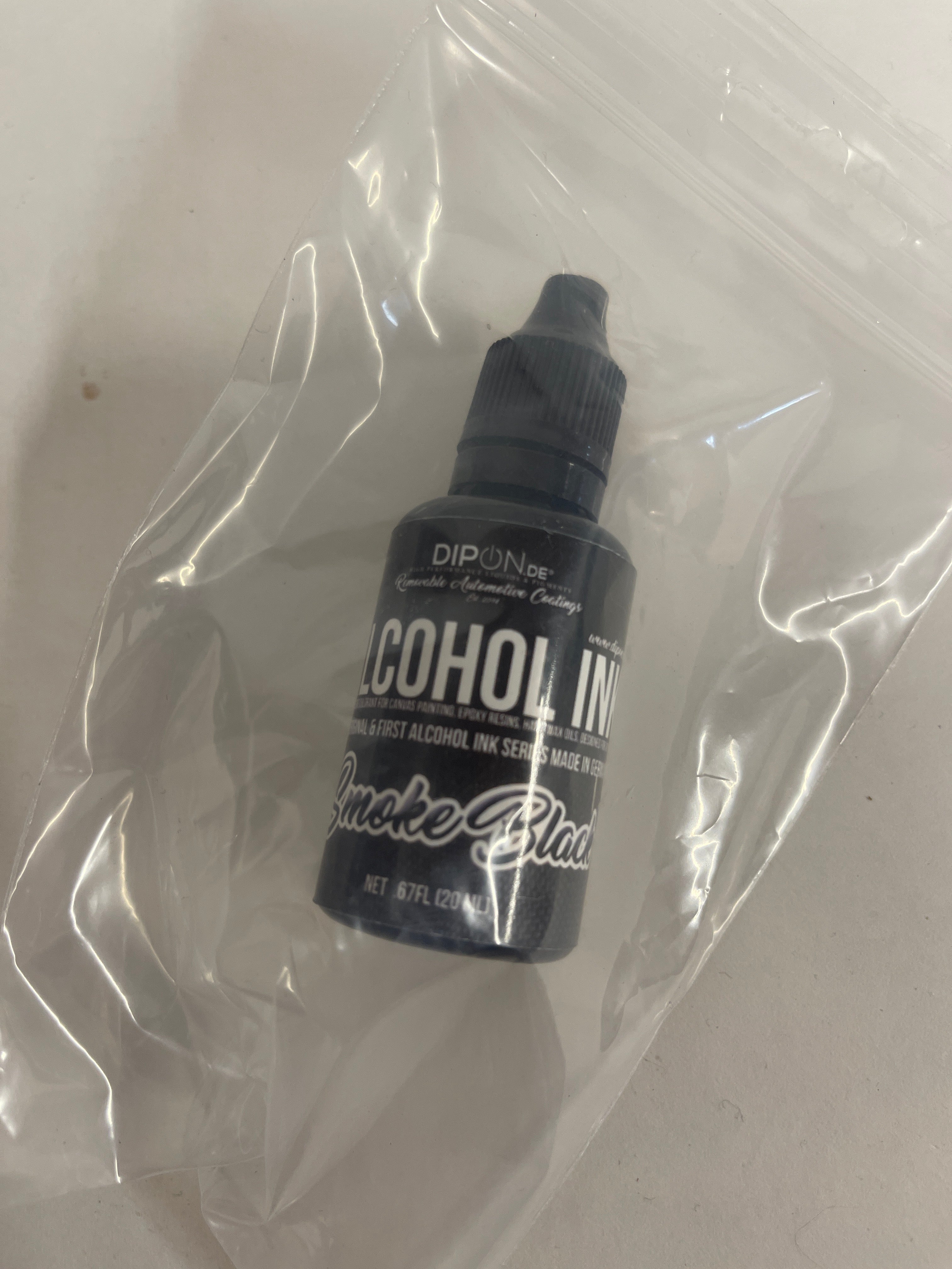 Restposten: Smoke Black Alkohol Tinte, 20 ml