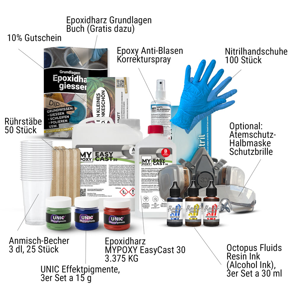Mega-Deal: Epoxidharz Starter-Set Medium – ideal für kreative Experimente