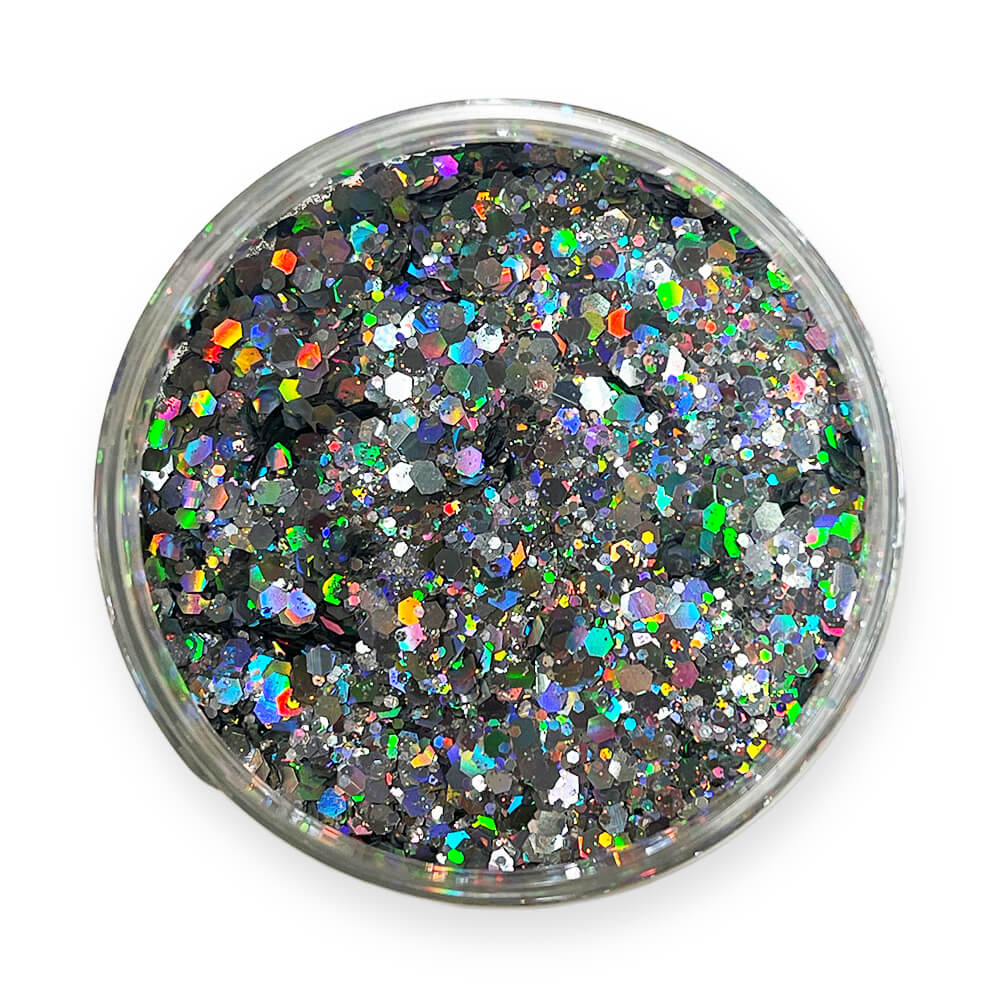 Glitzer-Füllflocken für Epoxidharz, silber