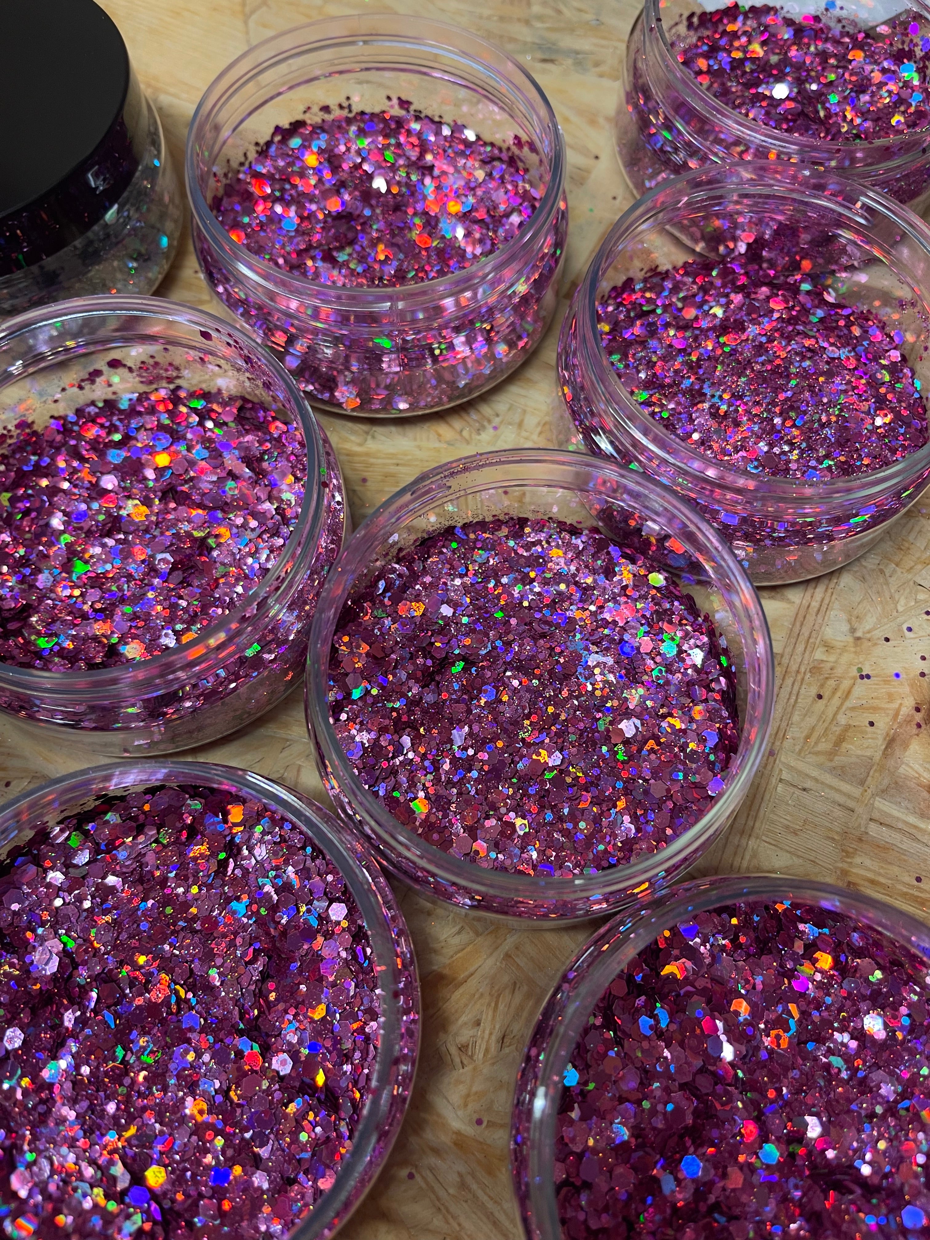 Glitzer-Füllflocken für Epoxidharz, pink