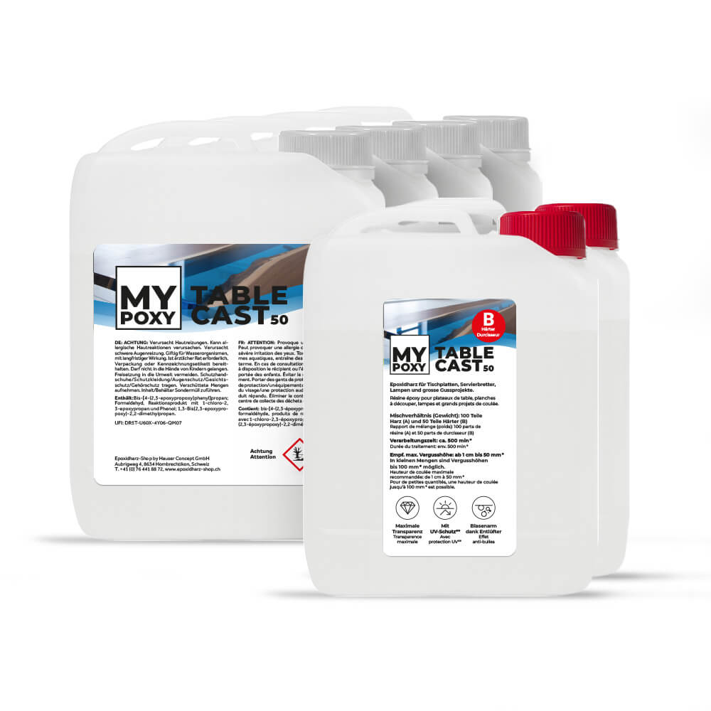 MYPOXY TableCast 50 - Für grosse Vergüsse ab 1 cm bis 10 cm