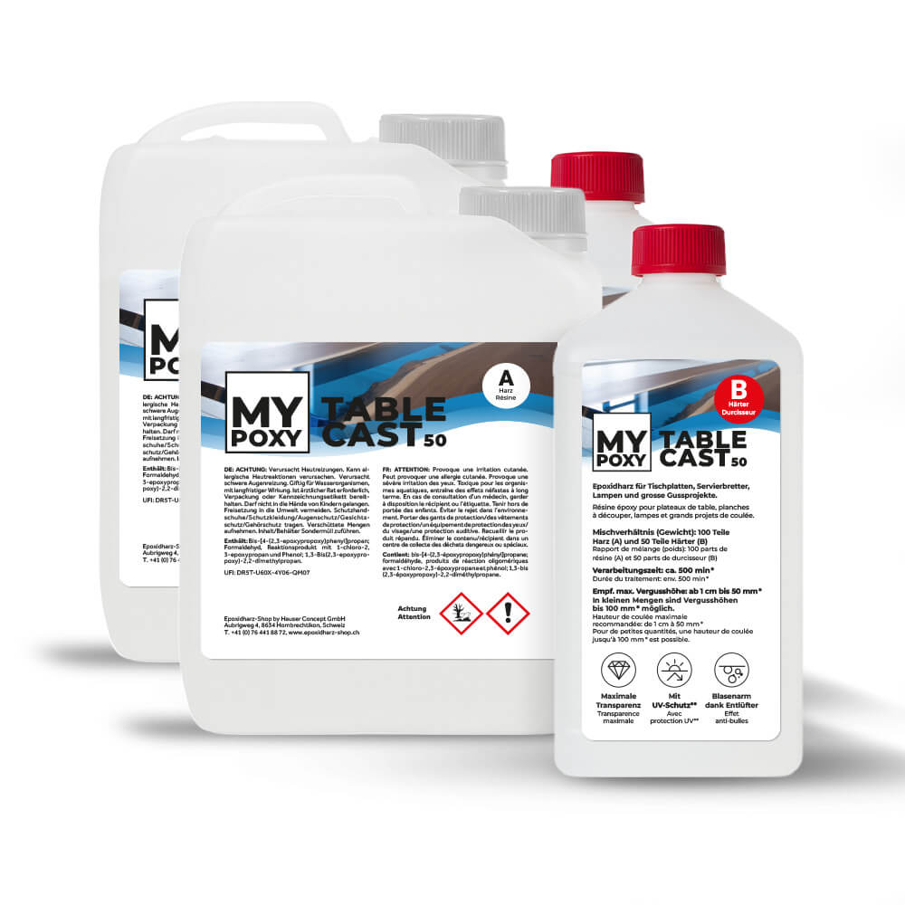 MYPOXY TableCast 50 - Für grosse Vergüsse ab 1 cm bis 10 cm