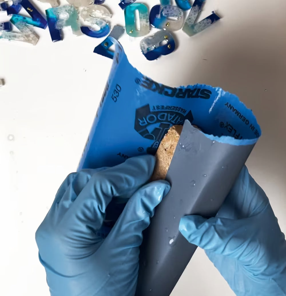 Epoxidharz Nassschleifpapier im Set