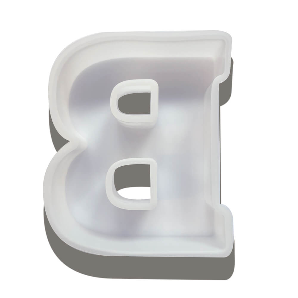 Silikonformen Buchstaben (Einzelstücke), ca. 13 cm auf 16 cm, Giessdicke ca. 3 cm