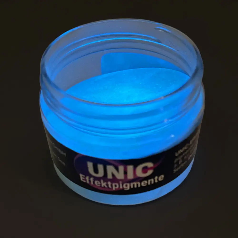 Glow in the Dark Pigment – Saphirblau (leuchtet blau)